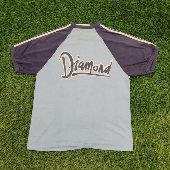 Vintage 1983 Diamond World Tour Shirt Womens XS/S 18x24 Blue - Picture 1 of 14